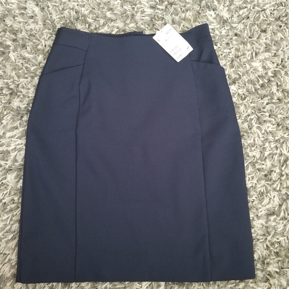 Womens 
H&M 
Navy Blue 
Pencil Skirt